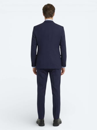 Saks Düz Modern Fit Yün Karışımlı Takım Elbise