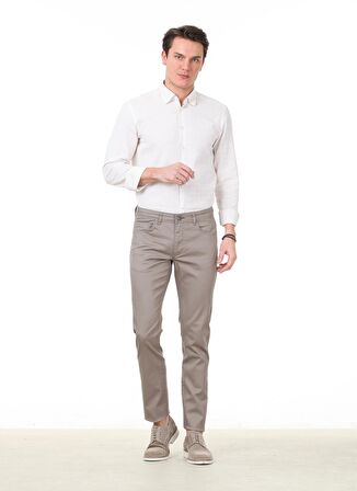 Kip Regular Fit Düz Haki Pantolon