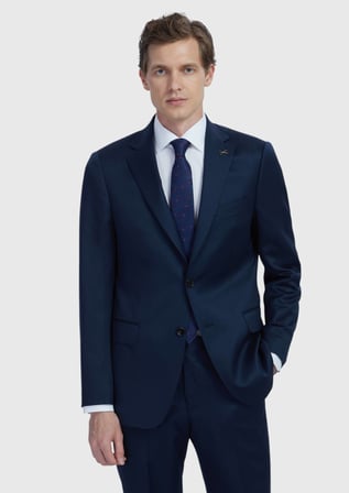 Saks Düz Regular Fit %100 Yün Takım Elbise