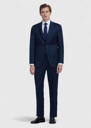 Saks Düz Regular Fit %100 Yün Takım Elbise