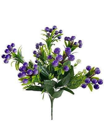 Yapay Çiçek Lila Kokina Demetİ 7 Dal 40*25CM