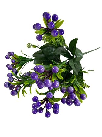 Yapay Çiçek Lila Kokina Demetİ 7 Dal 40*25CM