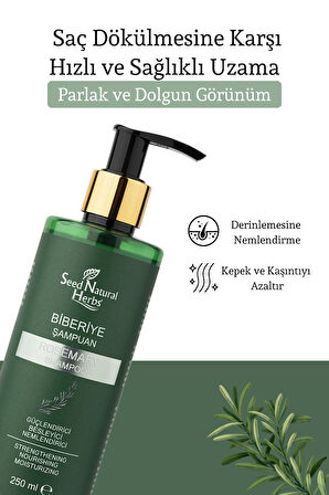 Biberiye Şampuanı Dökülme Karşıtı ve Hızlı Uzamaya Yardımcı Keratin Özlü 250 ml