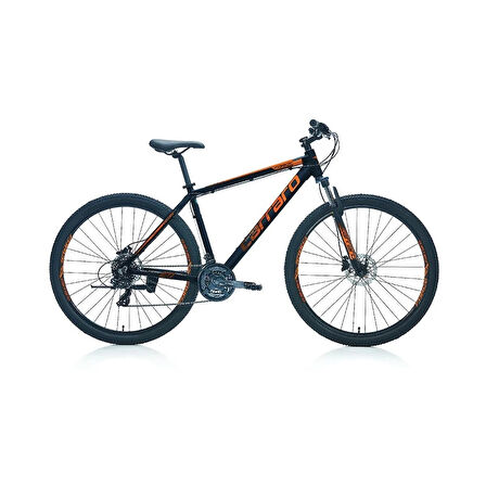 Carraro Force 920 21 Vites 29 jant Dağ Bisiklet (Mat Siyah, Turuncu, Gümüş) 48 Kadro