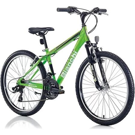 Bianchi Star 24 Jant 21 Vites 36 Cm Çocuk Dağ Bisikleti-Deniz Yeşili - Lime