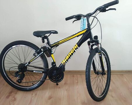 Bianchi Star 24 Jant 21 Vites 36 Cm Dağ Bisikleti - Siyah - Sarı - Beyaz