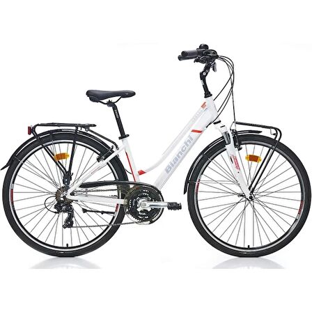 Bianchi Travel 505 28 Jant 21 Vites Kadın Şehir Bisikleti Beyaz-Mercan