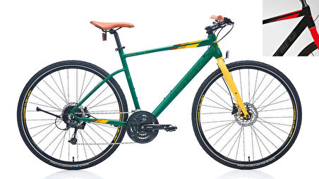 Carraro Sportive 328 480H 28" 27-V HD Mat Siyah-Kırmızı Trekking Bisikleti