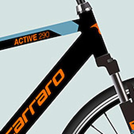 Carraro Active 290 520H V Fren 28 Jant Şehir Bisikleti Siyah Turuncu