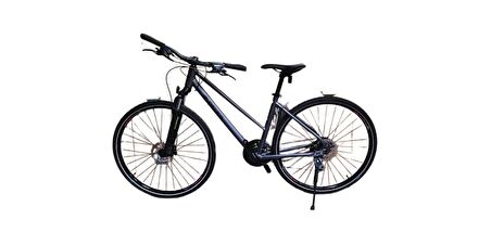 Carraro Sportive 226 28 Jant 24 Vites 45.7 Cm Hidrolik Disk Fren Şehir Bisikleti - Mat Antrasit-Siyah-Fuşya