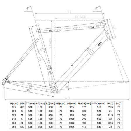 Carraro Race 042 Aero 540H 28" 18-V CB Turkuaz-Antrasit-Siyah Yol Bisikleti