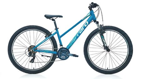 Carraro Force 701 27.5 Jant 21 Vites 43 Cm V-Fren Dağ Bisikleti - Mat Turkuaz -Beyaz