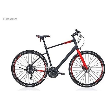 Carraro Sportive 328 28 Jant 520H 27V HD Şehir Bisikleti Mat Siyah Kırmızı