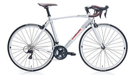 Carraro Freccia Sora 18 Vites Kumpas Fren 28 Jant Yol Yarış Bisikleti Gümüş Beyaz Kırmızı 58 Kadro