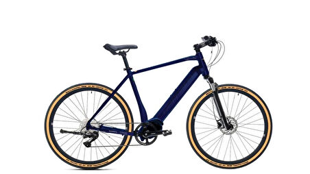 CARRARO e-SPORTIVE X ERKEK ŞEHİR BİSİKLETİ 520H HD 28 JANT 10 VİTES LACİVERT AÇIK TURUNCU GÜMÜŞ