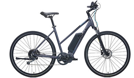 Carraro E-Sportive 6.2 HD Fren 9 Vites 28 Jant Elektrikli Şehir Tur Bisikleti Antrasit Siyah Mavi 50 Kadro