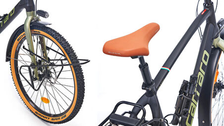 Carraro CR-T Trail HD Fren Deore 30 Vites 27,5 Jant Özel Seri Bisiklet Mat Siyah Yeşil 56 Kadro