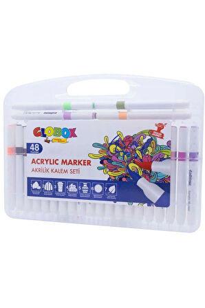 Akrilik Marker Kalem Seti 48 Renk