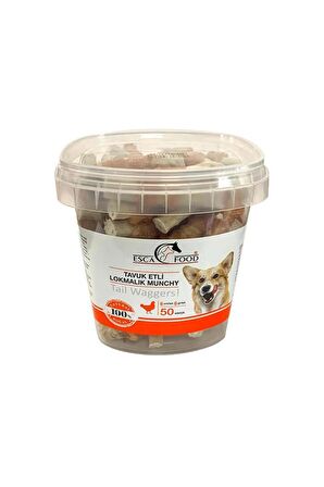 Esca Food Tavuklu Lokmalık Munchy Köpek Ödülü 6 Cm 6 Gr x 50 li