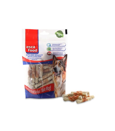 Esca Food Tavuklu Lokmalık Munchy 6 cm 36'lı Köpek Ödül Maması 2'li Paket