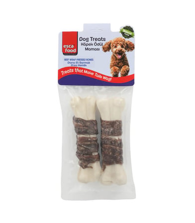 Esca Food Dana Etli Pres Kemik 12,5 cm 55 Gram 2'li Köpek Ödül Maması 2'li Paket