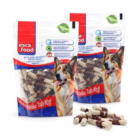 Esca Food Dana Etli Lokmalık Munchy 6 cm 6 Gram 36'lı Köpek Ödül Maması 2'li Paket
