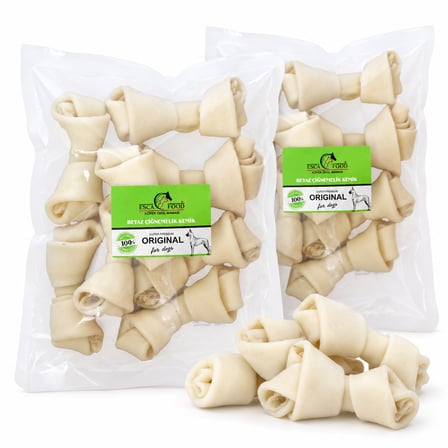 Esca Food Düğüm Kemik XXXS 200 Gram 8'li Köpek Ödül Maması 2'li Paket