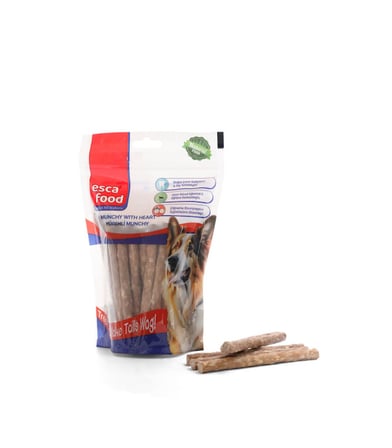 Esca Food Munchy Çubuk Yürekli 12 cm 8 Gram 40'lı Köpek Ödül Maması 2'li Paket