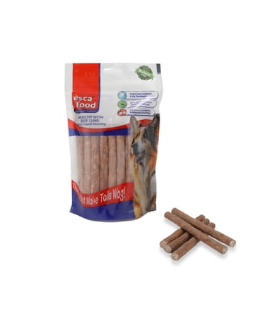 Esca Food Munchy Çubuk Dana Ciğerli 12 cm 40'lı Köpek Ödül Maması 2'li Paket