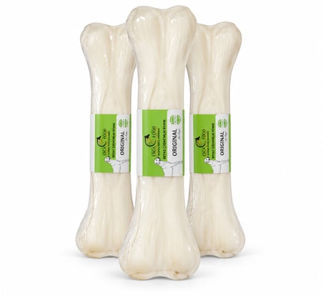 Esca Food Beyaz Pres Kemik 22 cm 1'li Köpek Ödül Maması 3'lü Paket