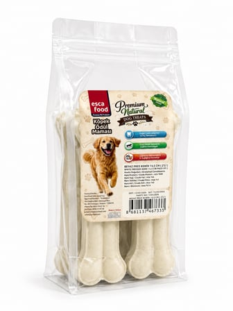 Esca Food Beyaz Pres Kemik 15,5 cm 7'li Köpek Ödül Maması