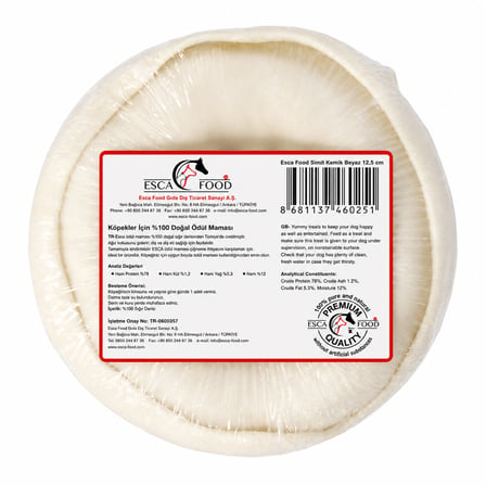 Esca Food Simit Kemik Beyaz 12,5 cm Köpek Ödül Maması 3'lü Paket