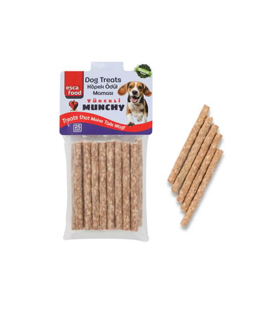 Esca Food Munchy Çubuk Yürekli 12 cm 25'li Köpek Ödül Maması 3'lü Paket