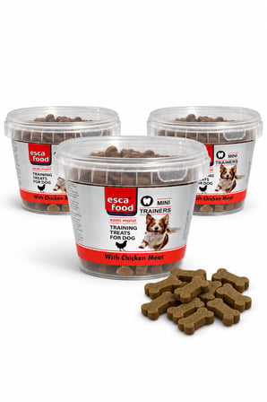 Esca Food Mini Trainers Tavuk Eti Aromalı 200 Gram Köpek Ödül Maması 3'lü Paket