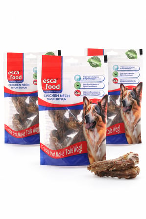 Esca Food Tavuk Boyun 100 Gram Köpek Ödül Maması 3'lü Paket