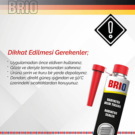 Brio Radyatör Delik Tıkama 300 Ml