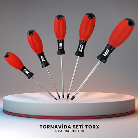 Brio Tornavida Seti Torx (Tork) 5 Parça T10-T30