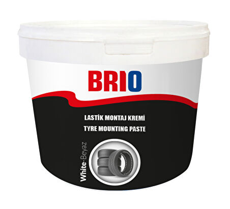 Brio Lastik Montaj Kremi Beyaz 5 Kg