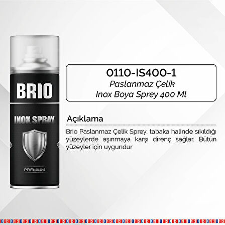 Brio İnox Sprey 400 Ml Açık Renk