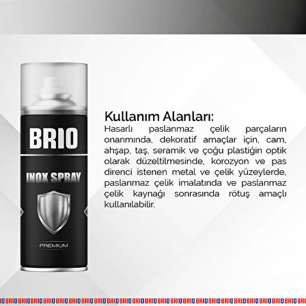 Brio İnox Sprey 400 Ml Açık Renk