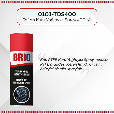 Brio Teflon Kuru Yağlayıcı Sprey 400 Ml