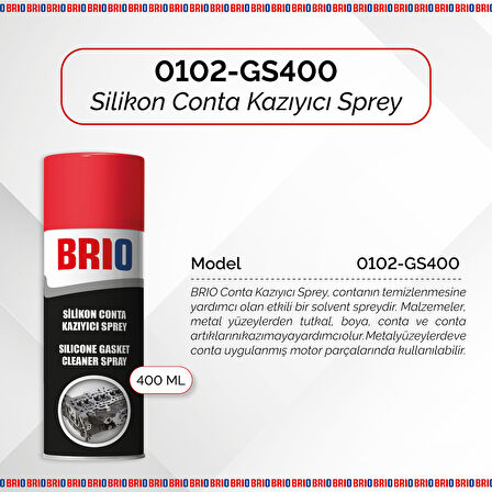 Brio Silikon Conta Kazıyıcı Sprey 400 Ml