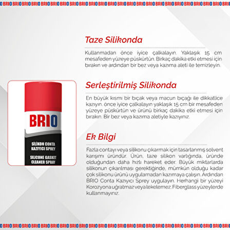 Brio Silikon Conta Kazıyıcı Sprey 400 Ml