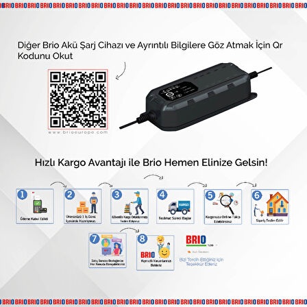 Brio Akü Şarj Cihazı 12X24V 7A