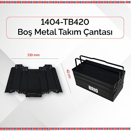 Brio Takım Çantası Bos 5 Gözlü 420 Mm