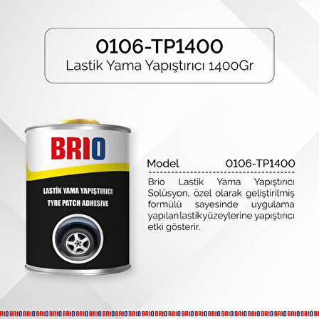 Brio Lastik Yama Yapıştırıcı 1400Gr