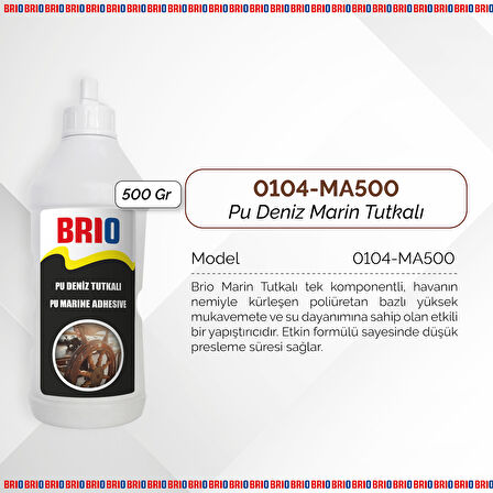 Brio Pu Deniz Marin Tutkalı 500 Gr