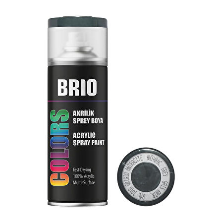 Brio Sprey Boya Akrilik Antrasit Gri B7016 400 Ml