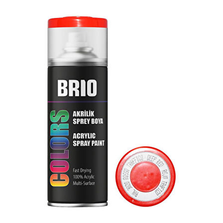 Brio Sprey Boya Akrilik Trafik Kırmızı B3020 400 Ml