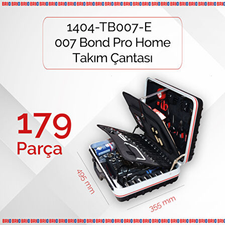 Brio Takım Çantası 007 Bond Pro Home 179 Parça